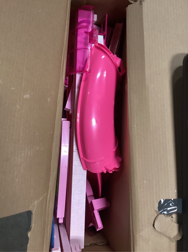 Condition photo showing Good Condition for Barbie Dreamhouse Pool Party Doll House with 75+ pc, 3 Story Slide: Adult Assembly, Fits 12 Inch Dolls