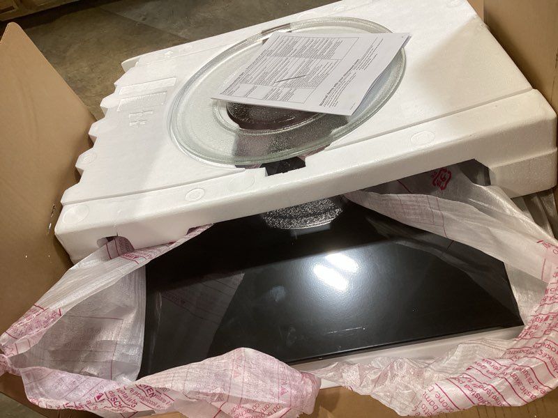 Condition photo showing New/Like New for GE Countertop Microwave Oven,1, 200-watt Capacity, 2.0 Cubic Ft., 8 Auto Setting Cooking Settings, Child-Lock Technology, Kitchen Essentials for the Countertop, Dorm Room or Apartment, Stainless Steel 2.0 Cu.Ft. Stainless Steel