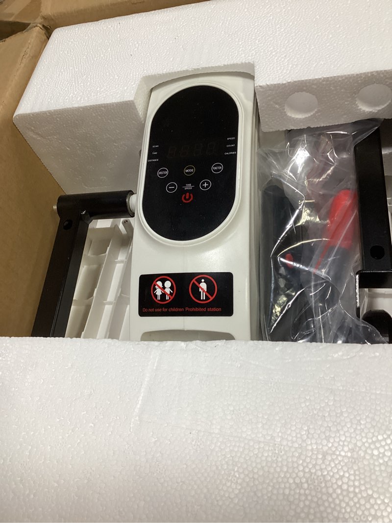 Condition photo showing Good Condition for under desk elliptical exercise machine, electric ellipse leg exerciser as seen on tv, 15 speeds foot exerciser while sitting for seniors, portable seated pedal exerciser for home office, gifts