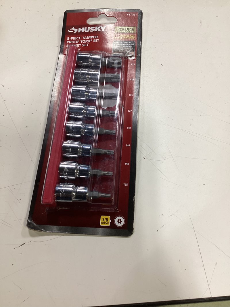 Condition photo showing Good Condition for 3/8 in. drive tamper proof torx bit socket set (8-piece)