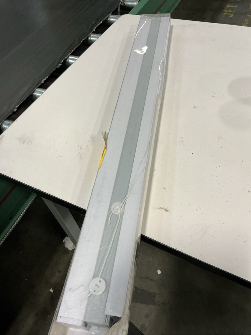 Condition photo showing As Is for allen + roth 35-in x 72-in white light filtering cordless top-down/bottom-up cellular shade