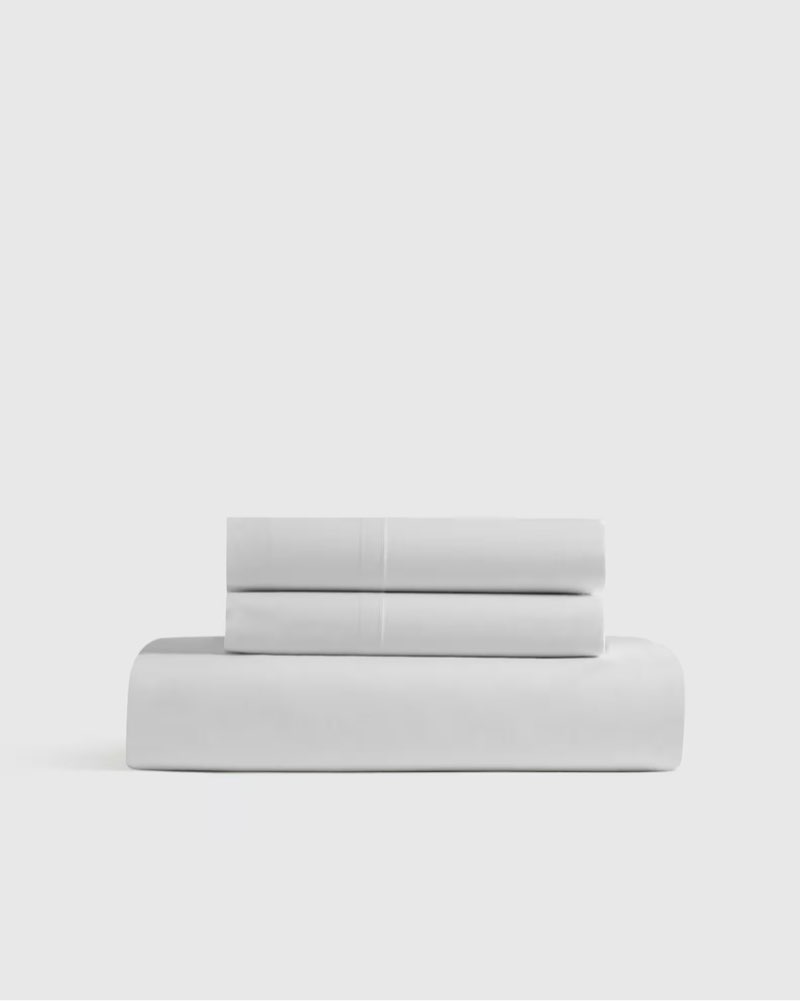 classic organic percale fitted sheet set