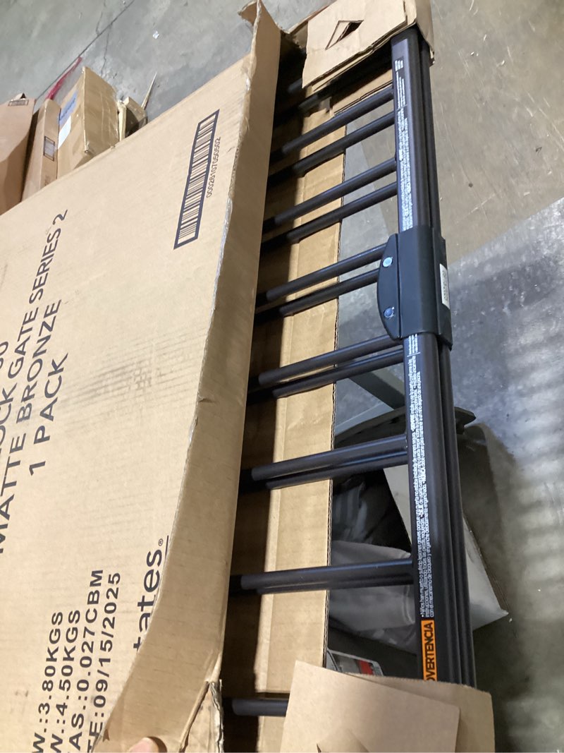 Condition photo showing Good Condition for toddleroo by north states - easy swing & lock baby gate series 2: metal safety for stairs & doorways - adjustable 28.68 to 47.85 inches wide - 31 inches tall - matte bronze