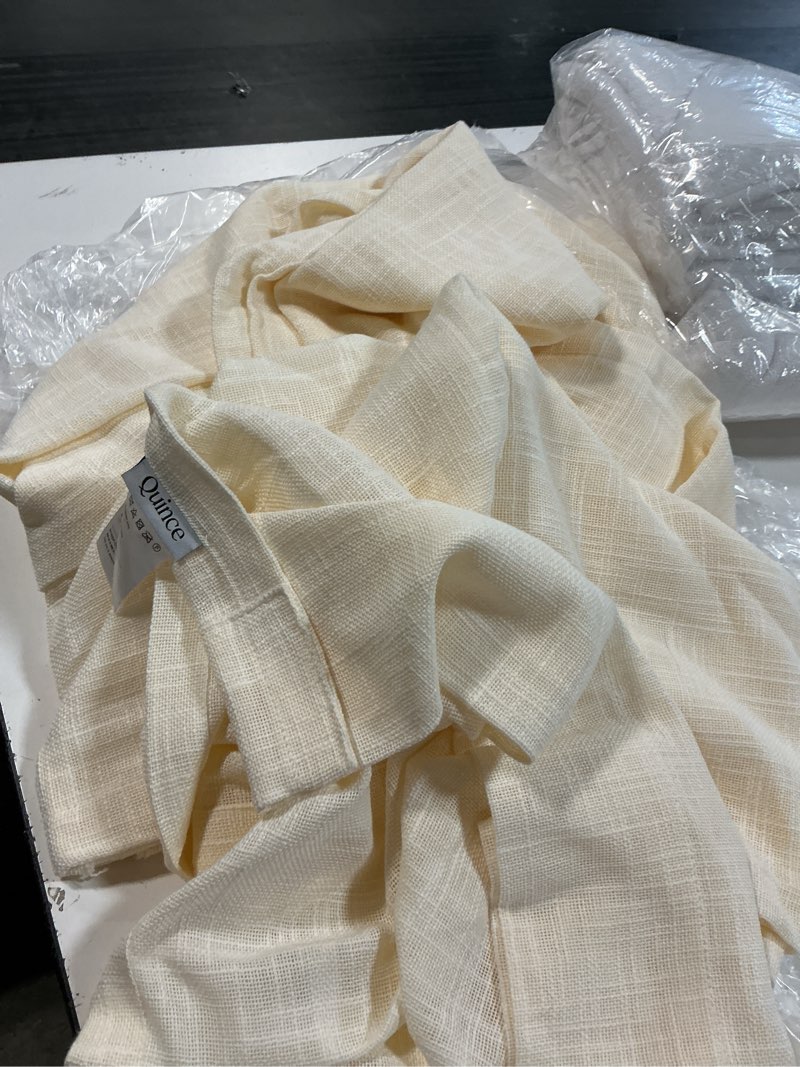 Condition photo showing Good Condition for european linen curtain - single panel(color is different)(size 48inx96in)