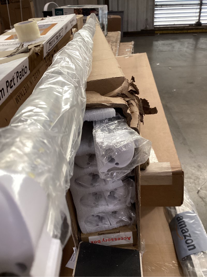 Condition photo showing Good Condition for 10-pack 8ft led shop light fixture - 90w t8 integrated led tube light - 6500k 12000lm v-shape linkable - high output - clear cover - plug and play - 270 degree lighting for garage, shop, barn 8ft-6500k-10pack