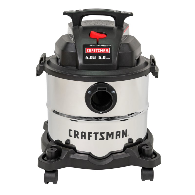  craftsman 4-hp corded wet/dry shop vacuum with accessories
