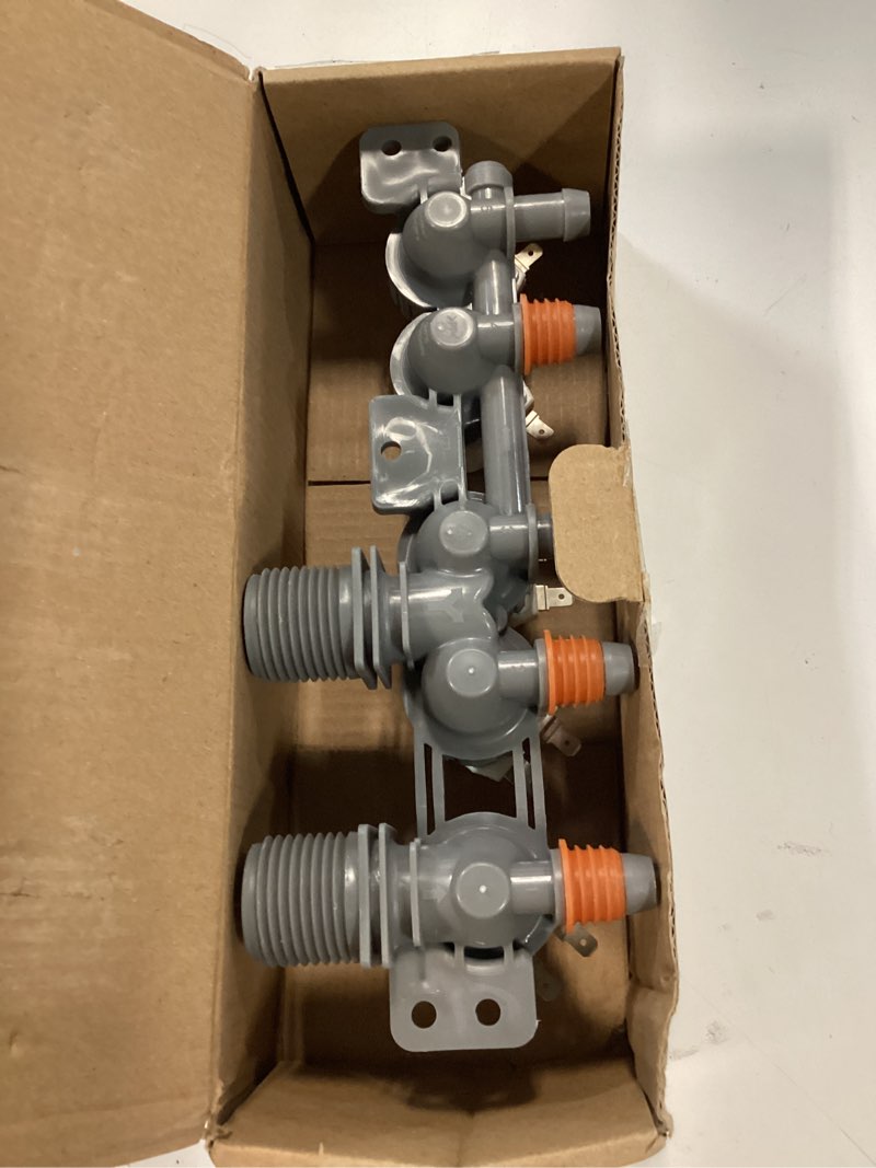 Condition photo showing Good Condition for aju73213301 aju75152601 water inlet valve compatible with kenmore lg washer wt5070cw wt4970cw wt5680hva wt4870cw wt5480cw wt1101cw wt5680hwa wt1501cw ps3527446 wt1201cw wt1701cv wt5170hv