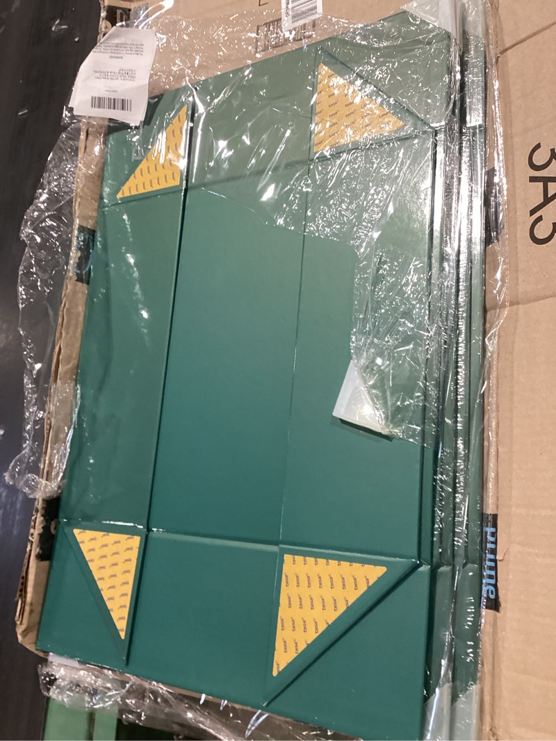 Condition photo showing Good Condition for packhome 17x14.5x5.5 inches, 3 extra large gift boxes with lids, magnetic closure boxes for clothes and large gifts (glossy green) green 1 count (pack of 3)