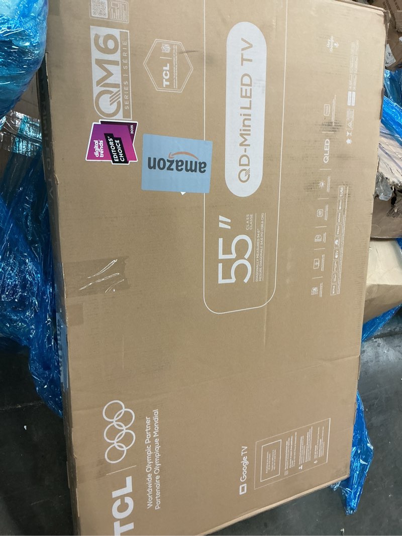 Condition photo showing Good Condition for tcl 55 inch class qm6k series | mini led qled 4k hdr | 55qm6k, latest model | 120hz-144hz high brightness smart google tv dolby atmos onkyo audio | voice remote alexa gaming streaming television
