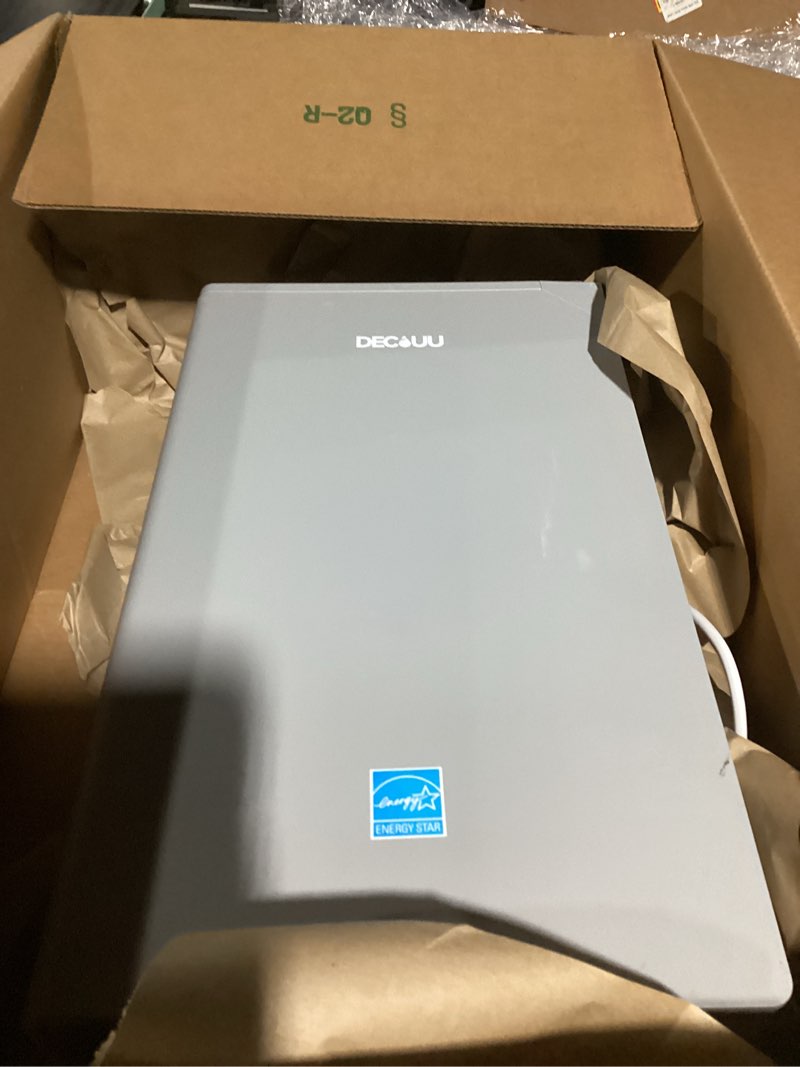 Condition photo showing As Is for 5000 Sq.Ft Energy Star Most Efficient 2024 Dehumidifier with Pump,DECIUU Max 100 Pint Dehumidifier for Basement with Drain Hose,Intelligent Humidity Control for Home Bathroom Garage Grey 5000 Sq.Ft with Pump