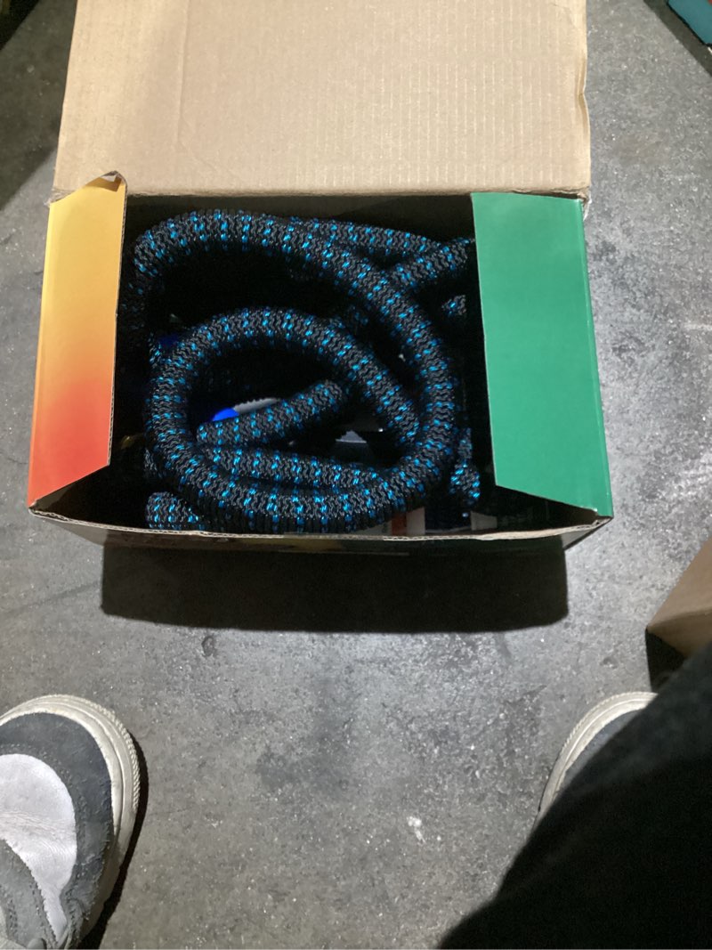 Condition photo showing As Is for flexi hose expandable garden hose with 8 function nozzle, 25ft - lightweight retractable garden hose, water hose - no-kink flexibility, 3/4 inch solid brass fittings and double latex core