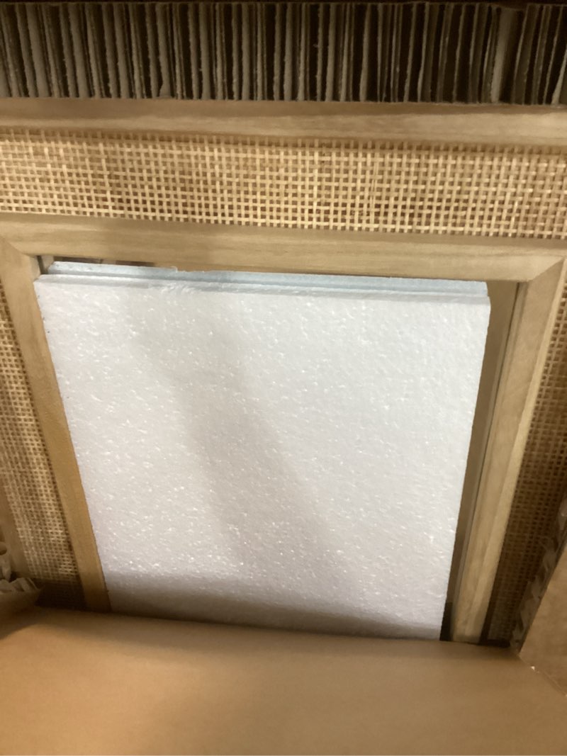 Condition photo showing Good Condition for rattan full length mirror,18"x48" long rattan wall mirror,wooden mirror with wicker frame,decorative full body mirror hanging,farmhouse rectangle floor mirror for bathroom living dressing room nature nature 48"l x 18"w