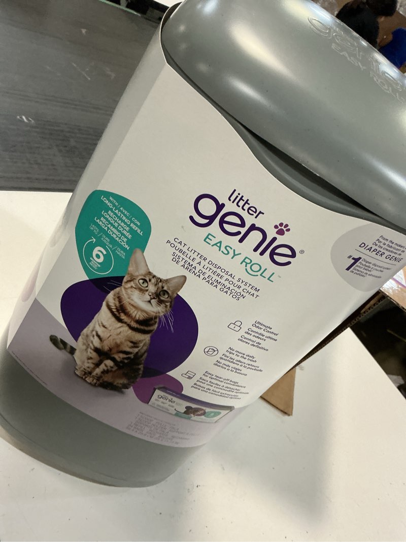Condition photo showing Good Condition for litter genie easy roll cat litter disposal pail | odour control, refill bags & scoop grey