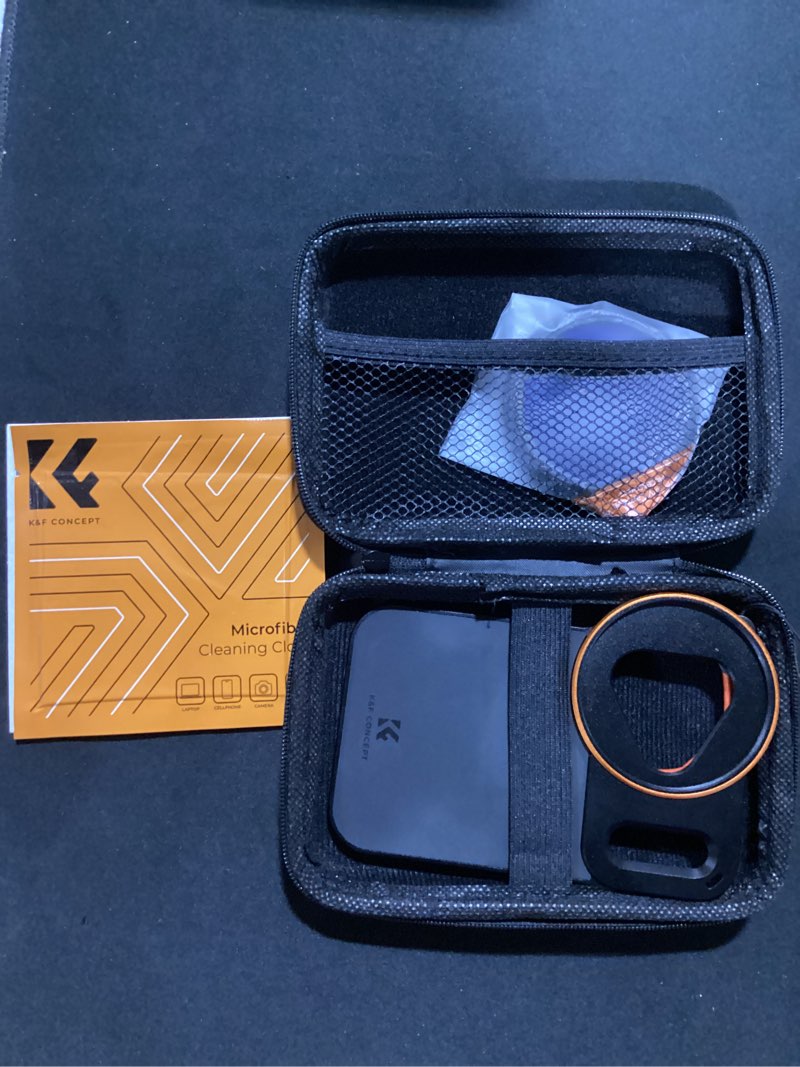 Condition photo showing Good Condition for k&f concept double-sided magnetic lens filter mount adapter with 58mm variable nd2-32 filter, compatible with iphone 17 pro max and 58mm threaded filters compatible with iphone 17 pro max nd2-32 filter