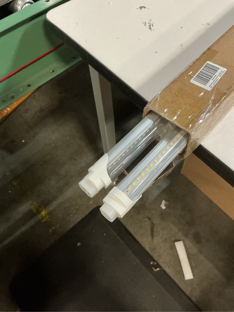 Condition photo showing Good Condition for brtstiun t8 led bulbs 4 foot 24w equivalent 65w, 3200lm 5000k daylight white, g13 base clear lens, type a+b plug & play or ballast bypass, led replacement fluorescent light bulbs, non-dimmable, 4 pack