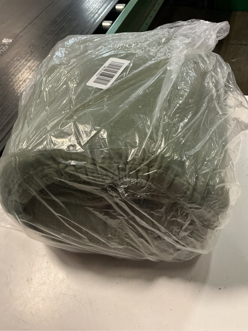 Condition photo showing Good Condition for organic cotton gauze duvet cover set, king/cal king, olive