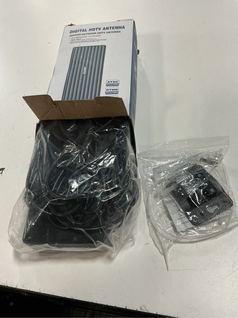 Condition photo showing Good Condition for tv antenna for hd smart tv indoor,1000+ miles range digital outdoor tv antenna for free local channels, supports 8k/4k/1080p,33ft coax cable noir