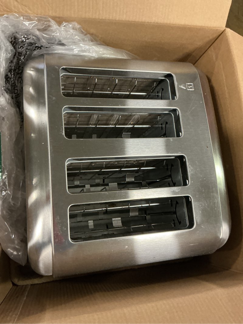 Condition photo showing As Is for Cuisinart 4-Slice Classic Toaster - Stainless Steel - CPT-180P1
