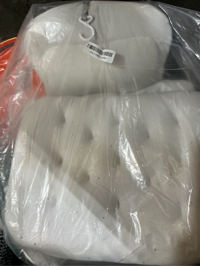 Condition photo showing New/Like New for full body bath pillow, luxury bath cushion with 192 suction cups, bath pillows for tub for head and neck support, with laundry bag white, 51" x 16" 51" x 16"(upgrade?