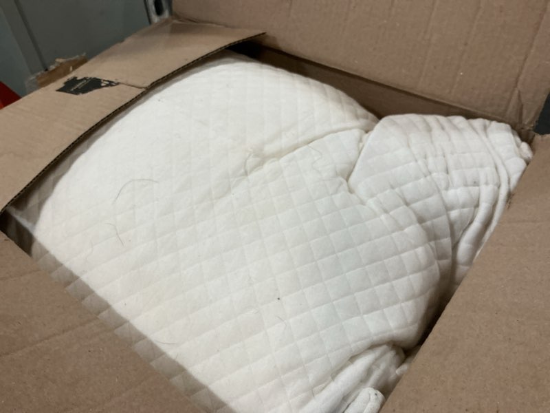 Condition photo showing As Is for DreamyBlue Signature Pillow w/Adjustable Loft • Shredded Memory Foam Fill • Neutral Alignment for Side, Back, and Stomach Sleepers • Washable Bamboo Rayon Cover • CertiPUR-US Certified Foam (Queen) Queen (Pack of 1)