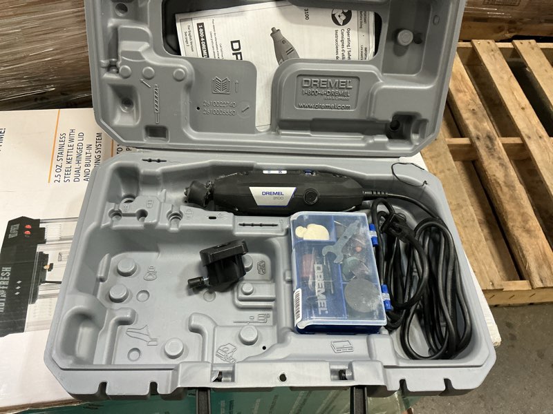 Condition photo showing As Is for Dremel 3100-1/15 Variable Speed Rotary Tool Kit- 1 Attachment and 15 Accessories
