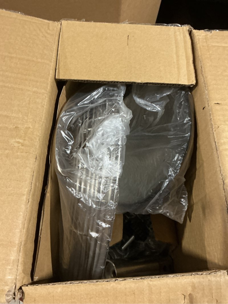 Condition photo showing Good Condition for BEYOND BREEZE 12 Inch All Metal Retro Oscillating Table Fan, Desk Fan with 3-Speed Adjustable and 80° Wide Oscillation, Ideal for Bedroom, Office and Kitchen 12" Metal Table Fan-Silver