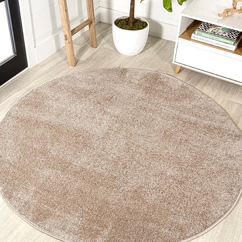 JONATHAN Y SEU100G-4R Haze Solid Low-Pile Indoor Area Rug, Coastal, Bohemian, Minimalist, Classic, C