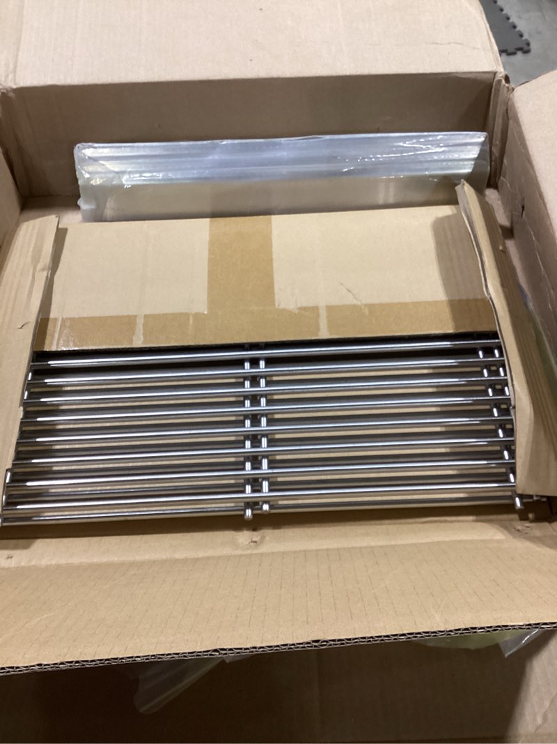 Condition photo showing Good Condition for 2pack 7638 grill cooking grates with 5pack 7636 flavorizer bars for weber spirit 300 and gs4 spirit ii 300 series e310 e320 e330 s310 s320 s330 grill part 69797 68843,stainless steel