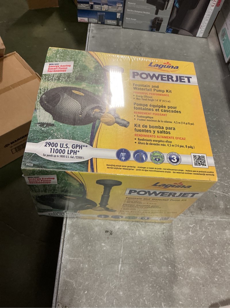 Condition photo showing New/Like New for Laguna PowerJet 2900 Electronic Fountain/Waterfall Pump Kit for Ponds Up to 5800-Gallon
