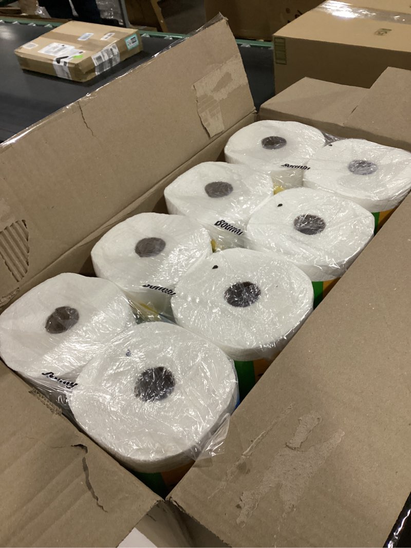 Condition photo showing New/Like New for Bounty Quick-Size Paper Towels, White, 8 Family Triple Rolls = 27 Regular Rolls 141 Sheet (Pack of 8) White