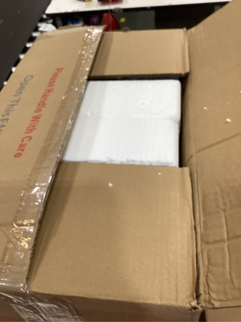 Condition photo showing New/Like New for femila 21" outdoor wall light fixture, 2 pack modern outdoor wall sconce, rust-proof waterproof wall light with seeded glass, ideal for porch, patio, entryway, garage, 4fd54b2-2pk bk matte black, seeded glass 21", 2 pack