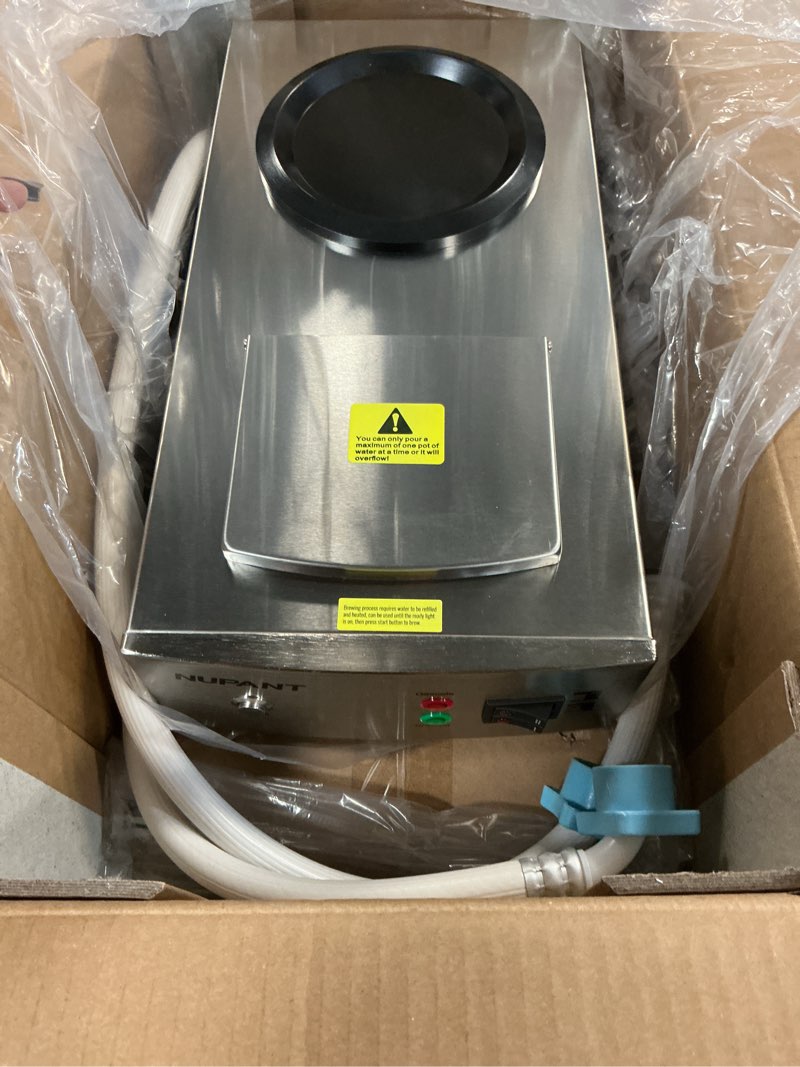 Condition photo showing Good Condition for 12-Cup Commercial Coffee Maker with Water Line 1.8L Auto-Filling Drip Coffee Maker Machine with 2 Glass Carafes and 2 Warmers Stainless Steel Pour over Coffee Brewer for Restaurant Office cafe 1.8L/Auto-Filling