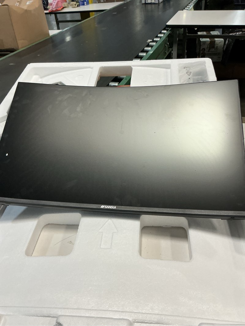 Condition photo showing Good Condition for sansui curved monitor 27 inch 120hz usb type-c computer monitor with speakers built in?fhd 1080p?hdr?110% srgb?1500r?vesa compatible,for tablet,desktop,laptop and pc work gaming 27 inch fhd 120hz curved monitor with usb-c and speakers