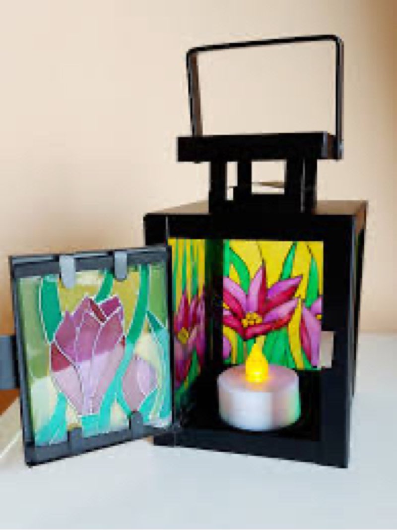 Boston International LED Lantern Decorative Lanterns for Home, Tabletops, Mantels, Patios, 9.25-Inch