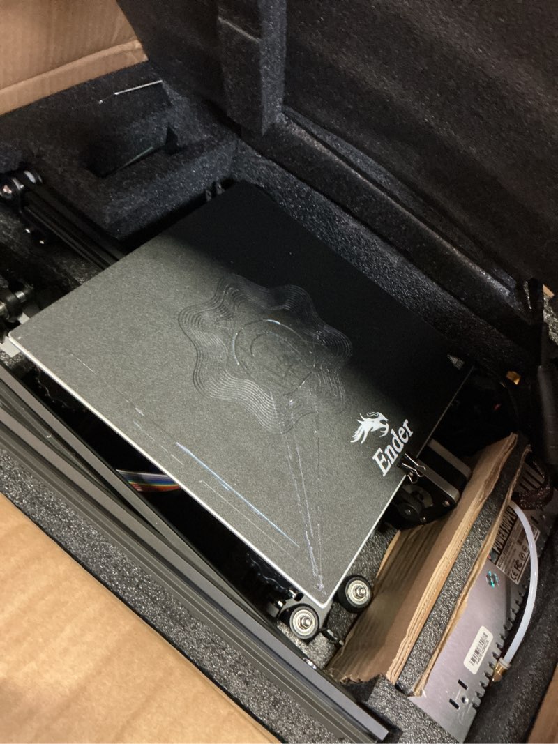 Condition photo showing Good Condition for official creality ender 3 3d printer with resume printing function and stable power supply, high precision printing and high-standard v-profiles diy 3d printers printing size 8.66*8.66*9.84 inches ender-3