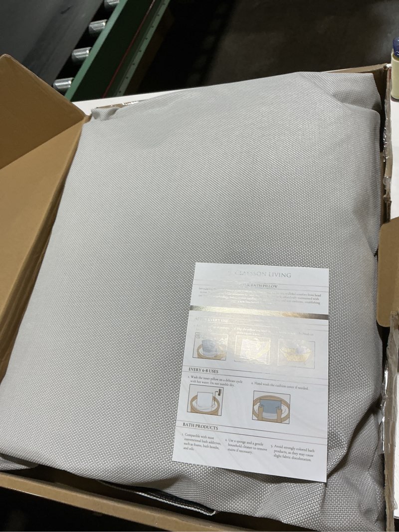 Condition photo showing Good Condition for BADESOFA® Luxury Bath Pillow S - Ultra Comfortable & Quick-Drying Bath Back Pillow - Washable Full Body Bath Pillow for Bathtub - Therapeutic Head and Neck Support - Luxury Spa Cushion in Beige Beige Small (Single Pillow)