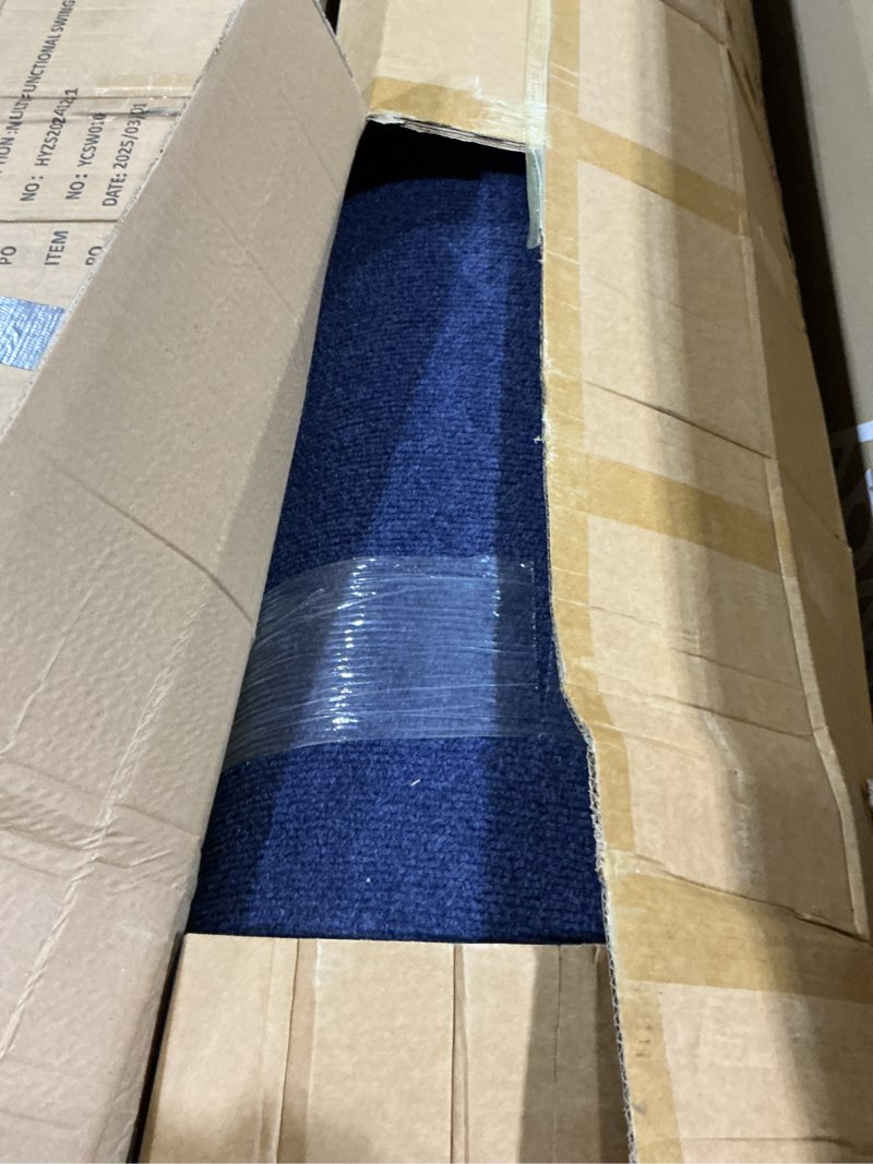 Condition photo showing Good Condition for happybuy 6 ft x 52 ft deep blue marine carpet for boats waterproof - 0.18" thick indoor outdoor rug carpet roll for home patio porch deck 6' x 49' (rectangular) deep blue
