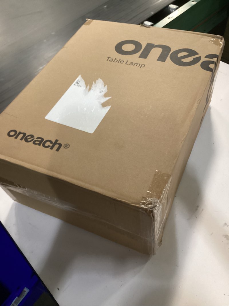 Condition photo showing New/Like New for Oneach 28" Modern Table Lamps Set of 2 for Living Room, Black Metal Bedside Lamps with USB Ports, Nightstand Lamps Set for Bedroom End Table Home Office(Bulbs not Included)