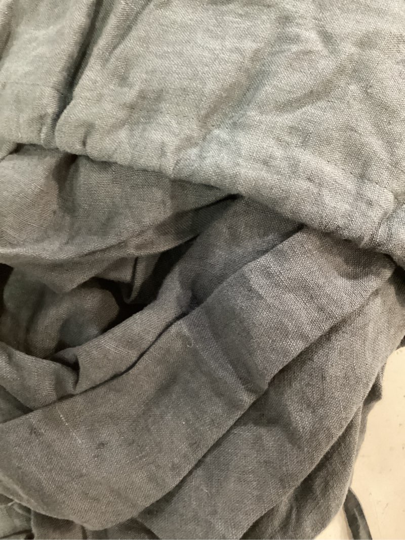 Condition photo showing As Is for linen duvet cover set