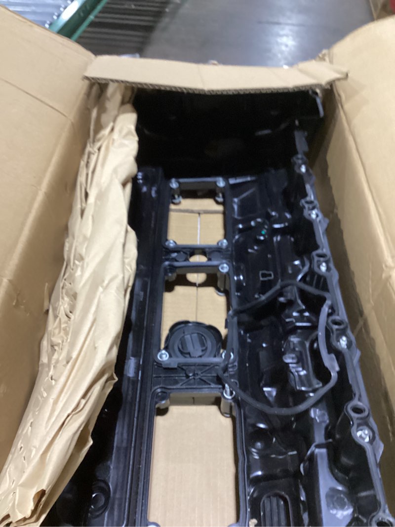 Condition photo showing As Is for mitzone n55 engine valve cover with gasket bolts kit & oil cap for bmw 2010-2017 335i 535i 2011-2019 x5 x3 x6 2013-2015 740i 740li 3.0l part# 11127570292 black-new