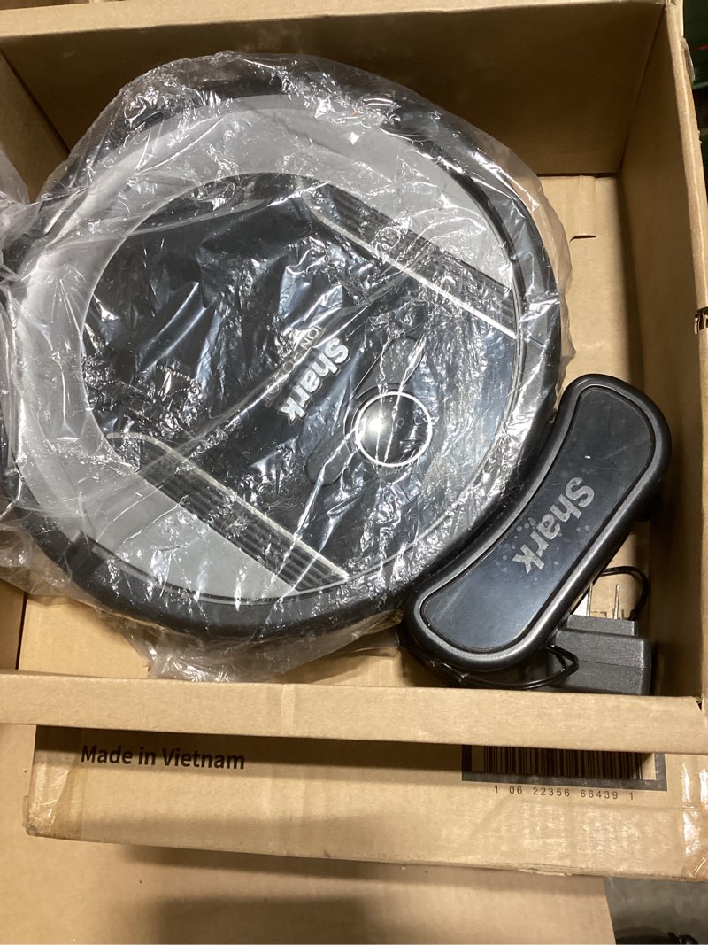 Condition photo showing As Is for Shark Plus 2in1 Robot Vacuum & Mop with Sonic Mopping, Home Mapping, HEPA Bagless Self Empty Base, CleanEdge, for Pet Hair, WiFi, Black/Mocha, AV2630WA, for Carpets & Hardfloors Wet and Dry Self-Empty (Black/Mocha)