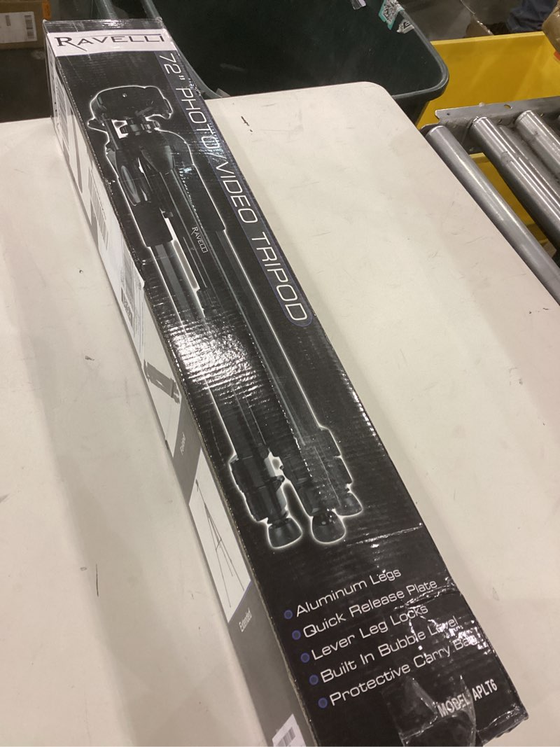 Ravelli APLT6 72" Light Weight Aluminum Tripod with Bag Includes Universal Smartphone Mount