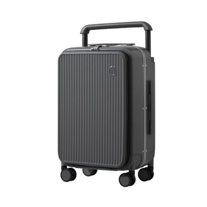 mixi luggage suitcases with spinner wheels 24'' travel luggage with front lap