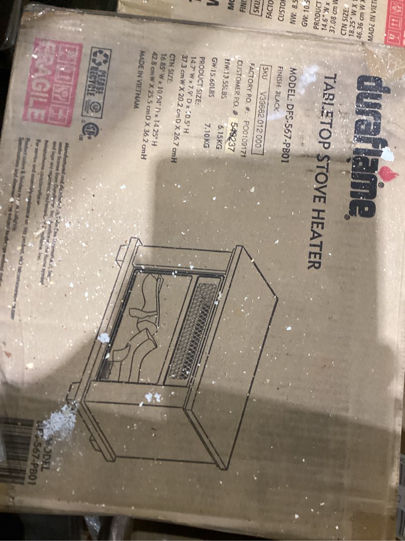 Duraflame table top stove heater