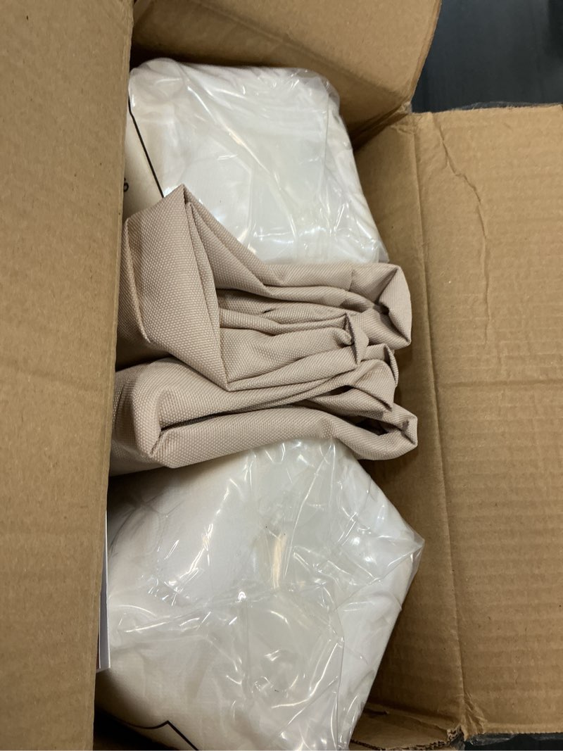 Condition photo showing Good Condition for aaaaacessories outdoor seat cushions for chairs, waterproof, fade-resistant, 18" x 18" x 2", patio furniture replacement cushions, set of 2, ash blue harbor stripe ash blue harbor stripe 18" x 18" x 2"