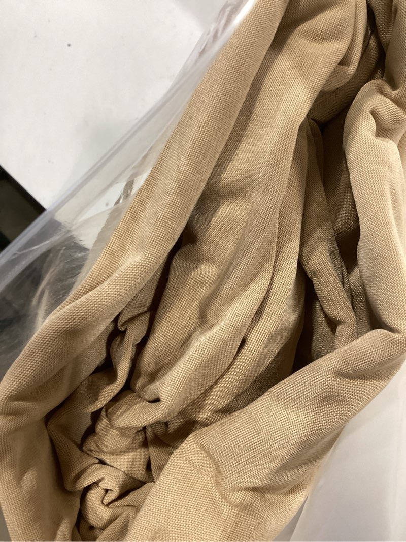 Condition photo showing Good Condition for 7.2ft wedding arch cover – stretchy spandex fabric backdrop for arch stand – ideal for wedding ceremony, birthday party, baby shower & photo booth decoration (khaki) khaki 7.2ft