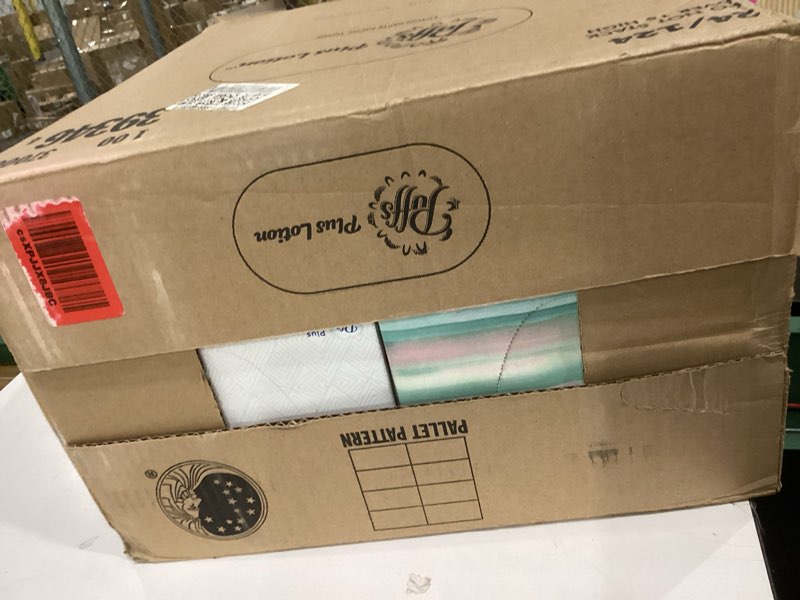 Condition photo showing Good Condition for puffs plus lotion 24 boxes each 124 2-ply tissues 2976 total tissues