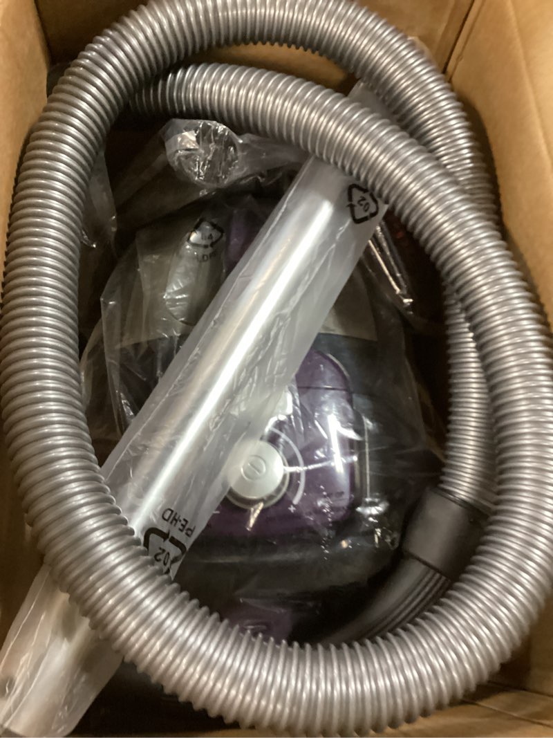 Condition photo showing Good Condition for zefiro canister vacuum cleaner, bagless canister vacuum for home, powerful suction, auto cord rewind, hepa filter, corded vacuum for hard floors, carpet, apartment/rental friendly(purple&gray)