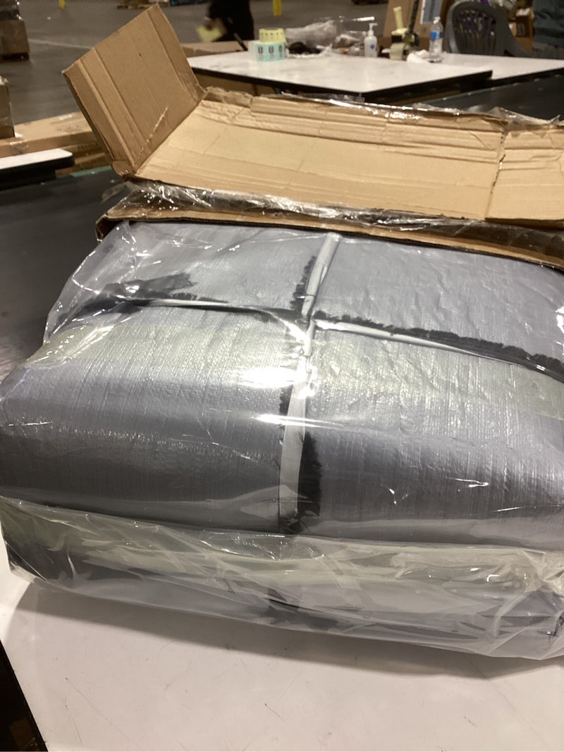 Condition photo showing Good Condition for UCEDER Insulated Hot Tub Cover 170G Polyethylene Thermal Insulation Spa Cover Protector Waterproof Hot Tub Cover Replacement,Energy-Saving and Eco-Friendly for Keeping Warm(83"x83"x35") Square 83"W x 83"L x 35"H Silver