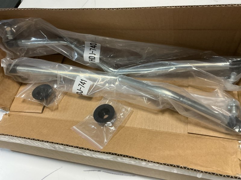 Condition photo showing New/Like New for adjustable drag link set, compatible with husqvarna poulan craftsman, left driver & right hand side, improved steering drag link kit w/ flexible tie rod end, replace#532194740 532194741 194740 194741